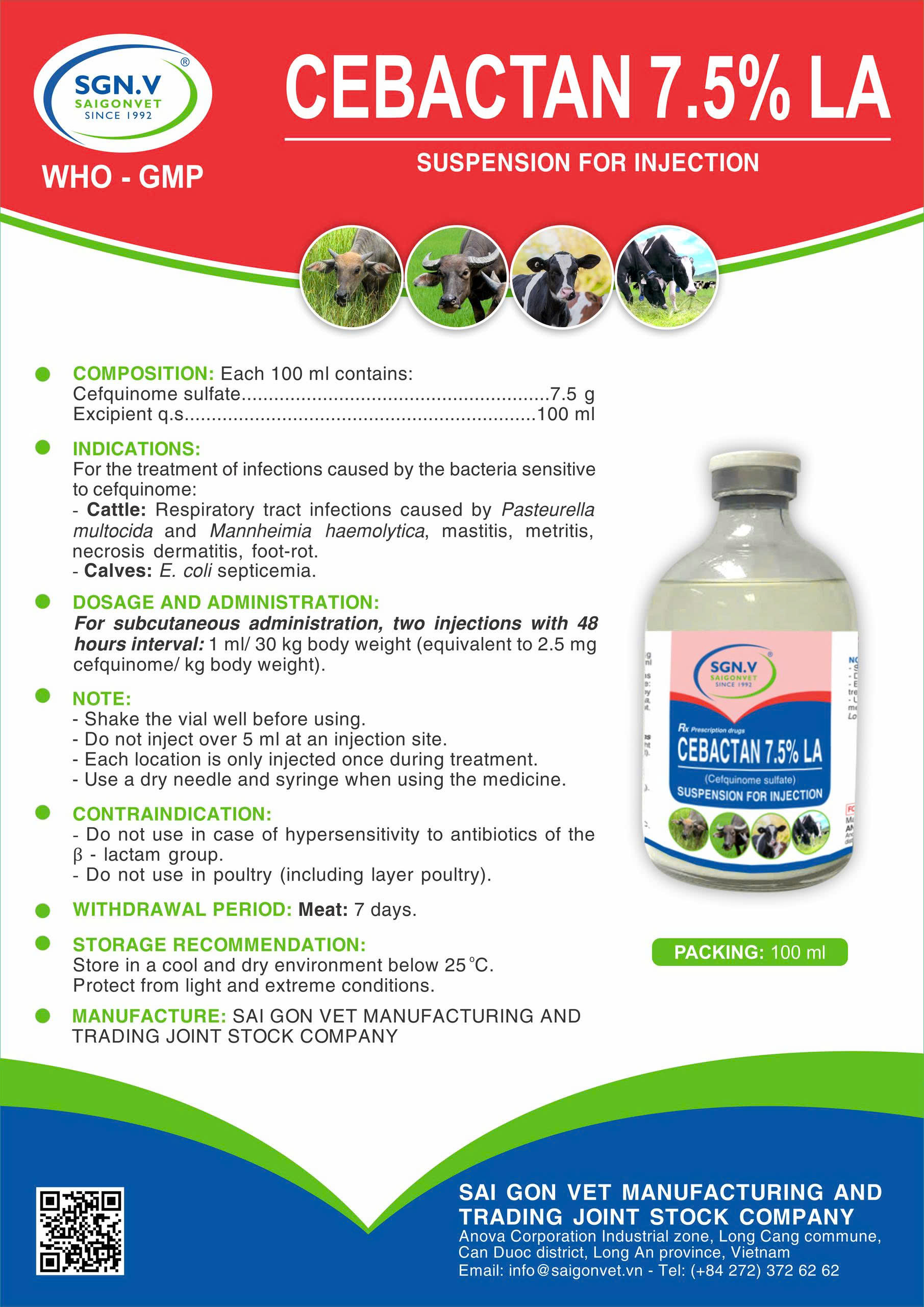 CEBACTAN 7.5% LA