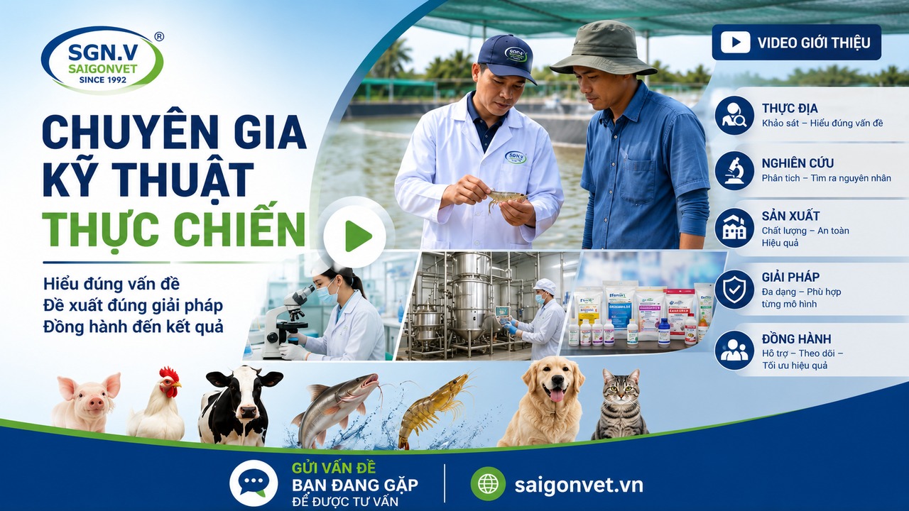 Sài Gòn Vet: Giải pháp thú y thực chiến