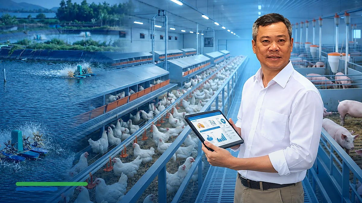 Chuyên viên kỹ thuật SaigonVet đồng hành cùng người chăn nuôi